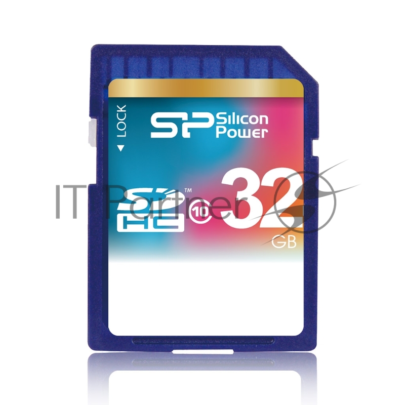 Флеш карта SDHC 32Gb Class10 Silicon Power SP032GBSDH010V10 w/o adapter