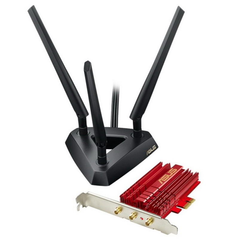 Сет.карта Wi-Fi 1.3Гбит/сек. ASUS PCE-AC68 802.11a/b/g/n/ac (PCI-E x1)