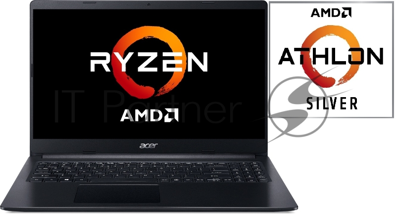 Ноутбук 15.6 FHD Acer Extensa EX215-22-R5U7 black (AMD Athlon 3050U/8Gb/256Gb SSD/noDVD/VGA int/no OS) (NX.EG9ER.007)