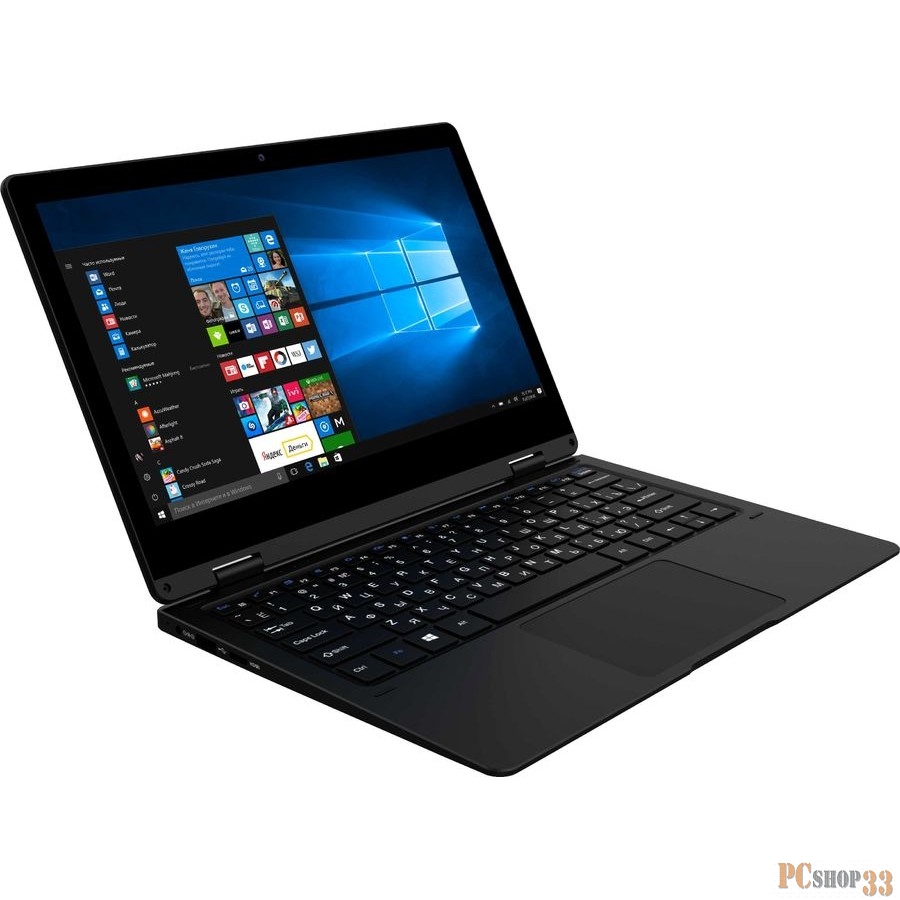 Ноутбук IRBIS NB119, 11,6 HD (1366*768) IPS, Intel Celeron N3350 2x2,6Ghz, 4096MB, 64GB, cam 0.3MPx, Wi-Fi b/g/n, 4000 mAh, Metal, Black