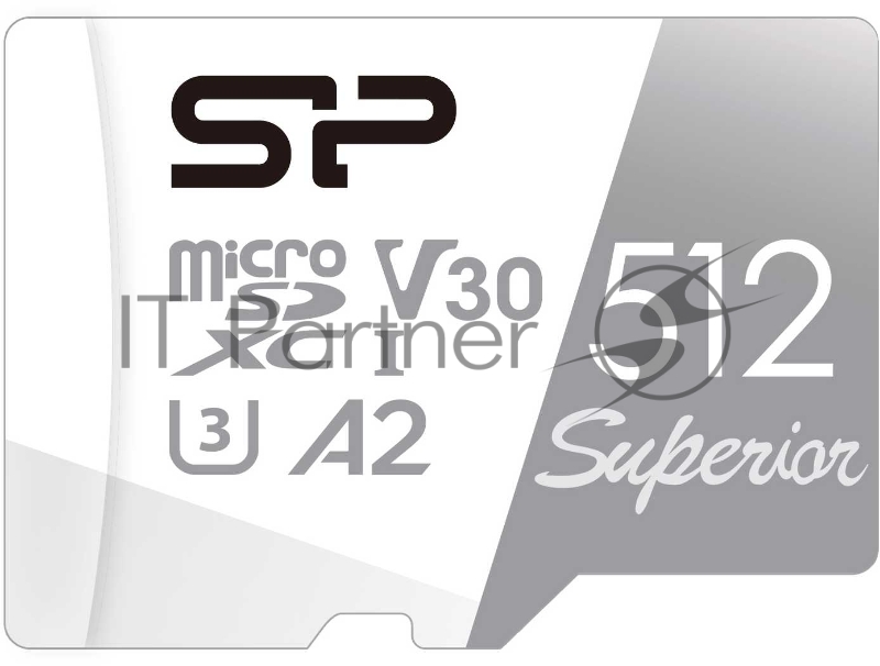 Флеш карта microSDXC 512Gb Class10 Silicon Power SP512GBSTXDA2V20SP Superior + adapter