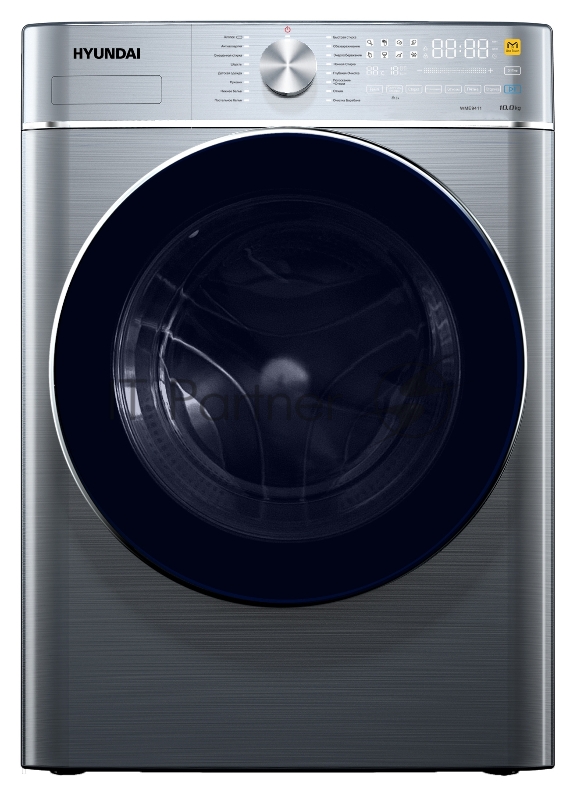 Стиральная машина Hyundai WME9411 класс: A++ загр.фронтальная макс.:10кг темно-серебристый