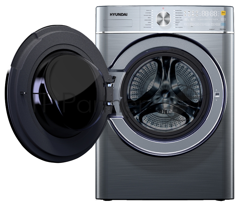Стиральная машина Hyundai WME9411 класс: A++ загр.фронтальная макс.:10кг темно-серебристый