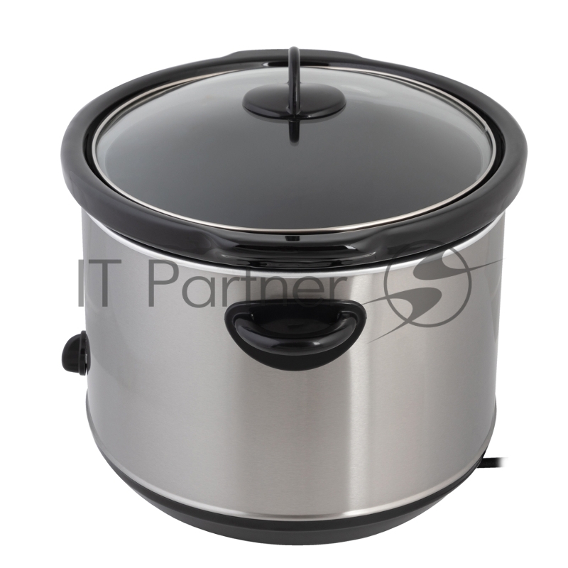 Медленноварка Endever Vita-113, серый/стальной, мощность 380 Вт, емкость 8 л, 3 режима, эффект русской печи, 2 шт/уп.