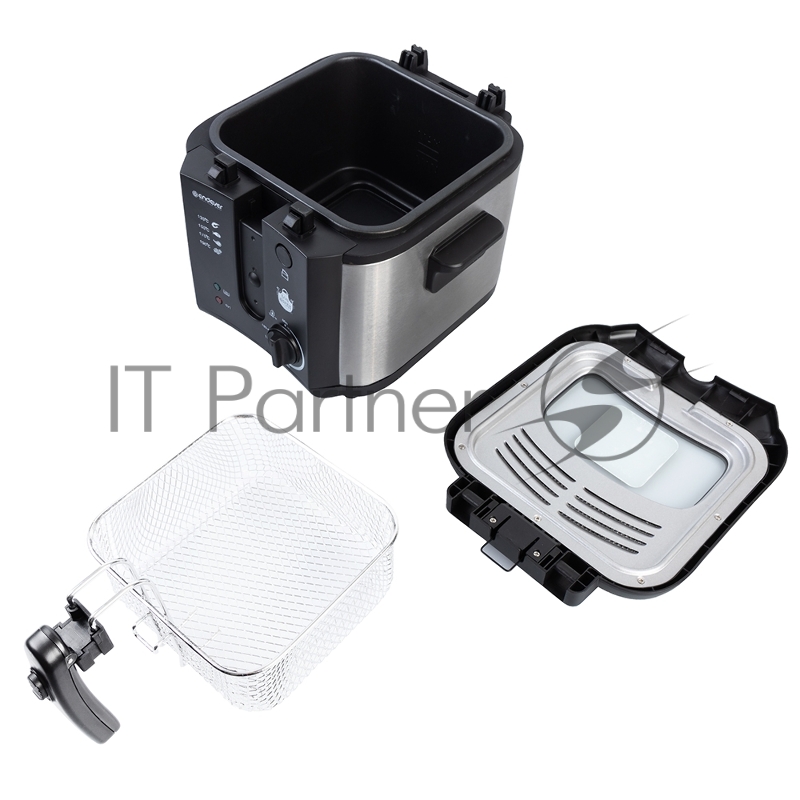 ENDEVER Skyline FR-115 фритюрница электрическая, черно-стальной, мощность 1800 Вт, объем чаши 5л, объем масла 2,5 л, регулир. темп