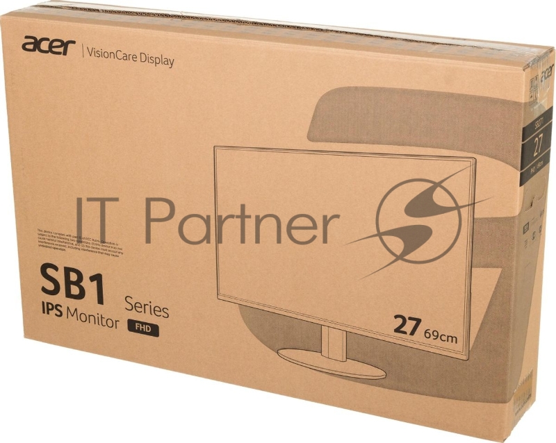 Монитор Acer 27 SB271bmix черный IPS LED 16:9 HDMI M/M матовая 250cd 178гр/178гр 1920x1080 D-Sub FHD