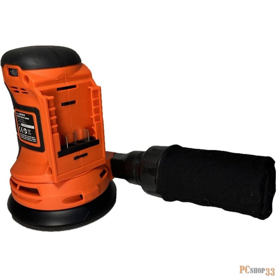 Аккумуляторная орбитальная шлифмашина FERM ESM1014 Li-Ion 20 В Компл. Solo (без акк. и ЗУ), 5000-10000 об.мин., диаметр подошвы 125 мм., регулировка скорости (6 положений), мешок пылесборника 6 шт., набор шлифовальной бумаги (P60 P80 P120)