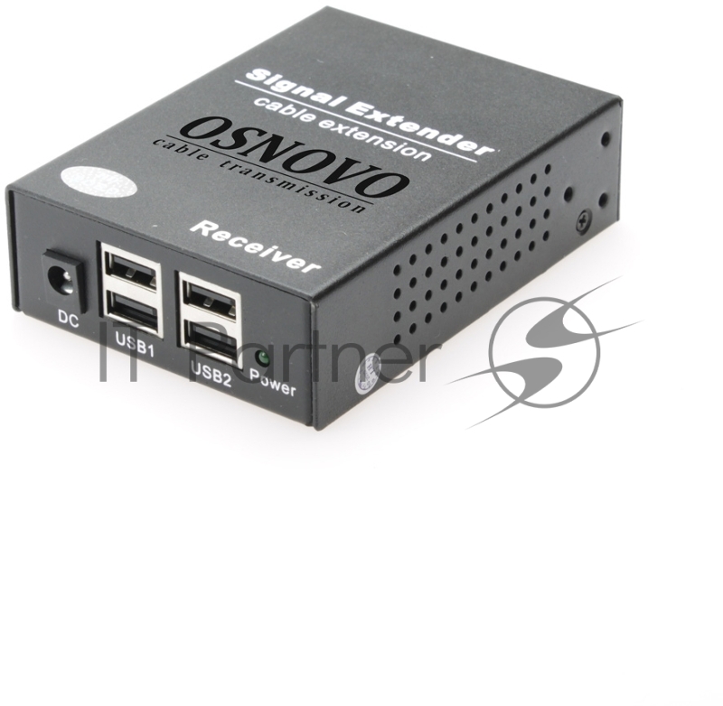 Удлинитель OSNOVO Удлинитель интерфейса USB 2.0 по сети Ethernet. Расстояние передачи точка-точка по кабелю витой пары (CAT5e/6) до 150м