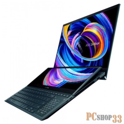 Ноутбук ASUS Zenbook Pro Duo UX582HS-H2002X Core i9-11900H/32Gb DDR4/1Tb SSD/OLED Touch 15,6 3840x2160/GeForce RTX 3080 8Gb/WiFi6/BT/Cam/Windows 11 Pro/Sleeve,Stylus,Plamrest,Sta