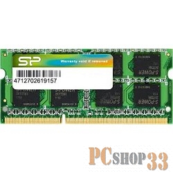 Модуль памяти Silicon Power DDR3 SODIMM 8GB SP008GBSTU160N02 {PC3-12800, 1600MHz}