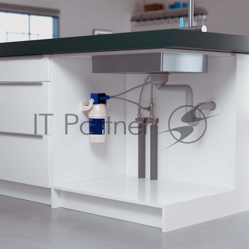 Водоочиститель Brita MyPure P1 + круглый смеситель белый/синий