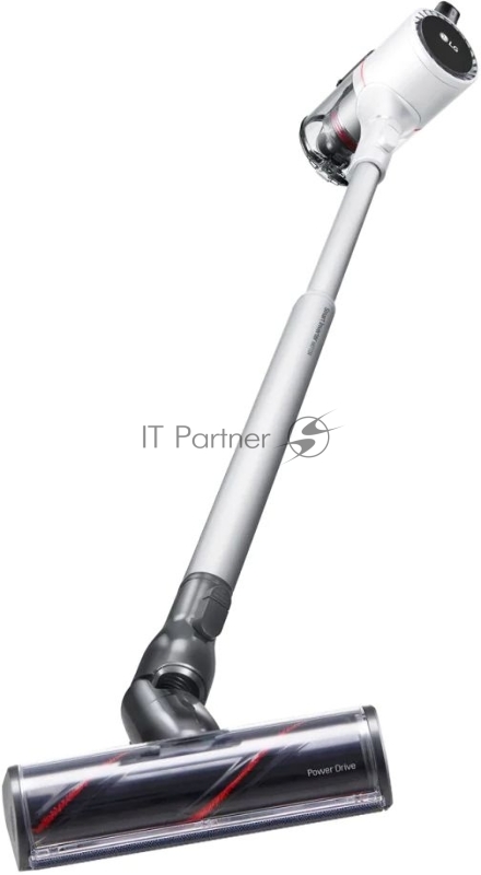 Пылесос LG A9N-PRIME 160 Вт, 1 аккумулятор, 50 мин работы, телескопическая трубка, насадка с прямым приводом, 2в1, щелевая, фильтр HEPA, цвет белый, крепление на стену