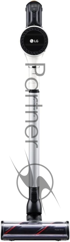 Пылесос LG A9N-PRIME 160 Вт, 1 аккумулятор, 50 мин работы, телескопическая трубка, насадка с прямым приводом, 2в1, щелевая, фильтр HEPA, цвет белый, крепление на стену