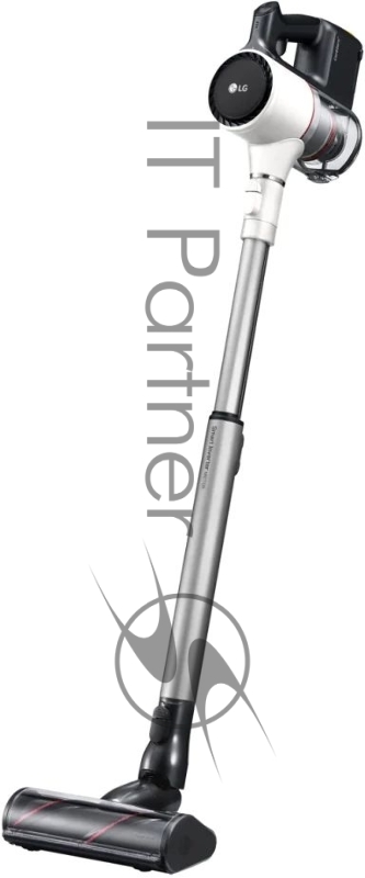 Пылесос LG A9N-PRIME 160 Вт, 1 аккумулятор, 50 мин работы, телескопическая трубка, насадка с прямым приводом, 2в1, щелевая, фильтр HEPA, цвет белый, крепление на стену