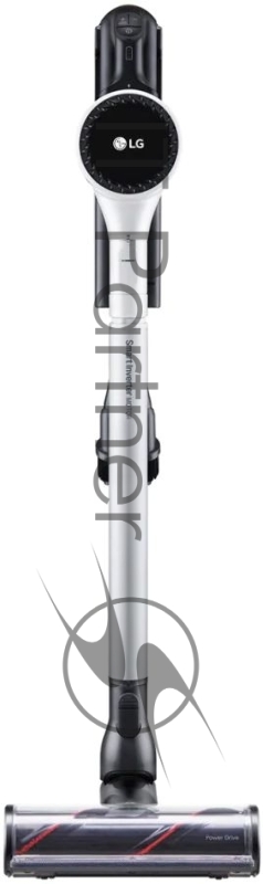 Пылесос LG A9N-PRIME 160 Вт, 1 аккумулятор, 50 мин работы, телескопическая трубка, насадка с прямым приводом, 2в1, щелевая, фильтр HEPA, цвет белый, крепление на стену