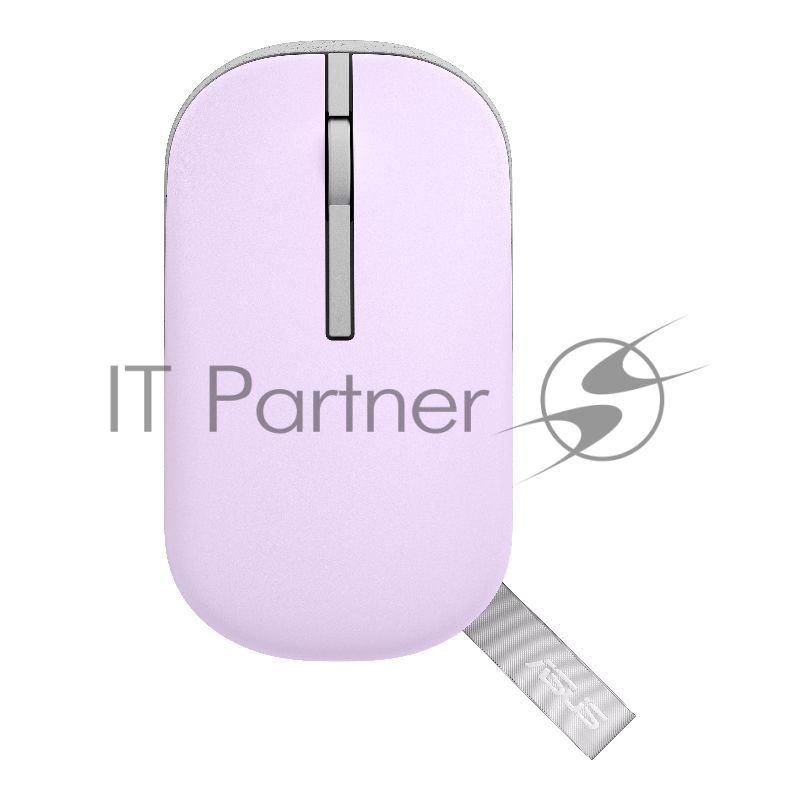 Беспроводная мышь ASUS Marshmallow MD100 лиловая (2.4GHz, Bluetooth, 1600 dpi, USB, 3 кнопкиl, Optical, 1 x AA, 90XB07A0-BMU010)