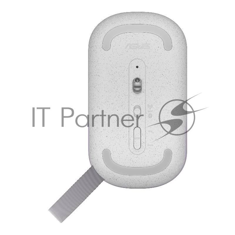 Беспроводная мышь ASUS Marshmallow MD100 лиловая (2.4GHz, Bluetooth, 1600 dpi, USB, 3 кнопкиl, Optical, 1 x AA, 90XB07A0-BMU010)