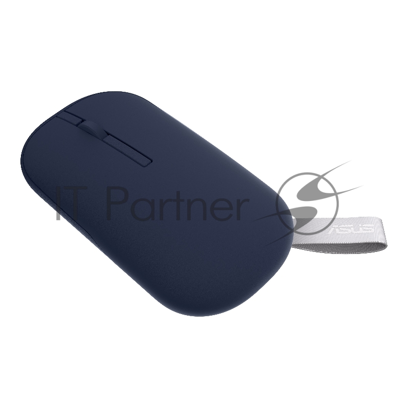 Беспроводная мышь ASUS Marshmallow MD100 синяя (2.4GHz, Bluetooth, 1600 dpi, USB, 3 кнопкиl, Optical, 1 x AA, 90XB07A0-BMU000)