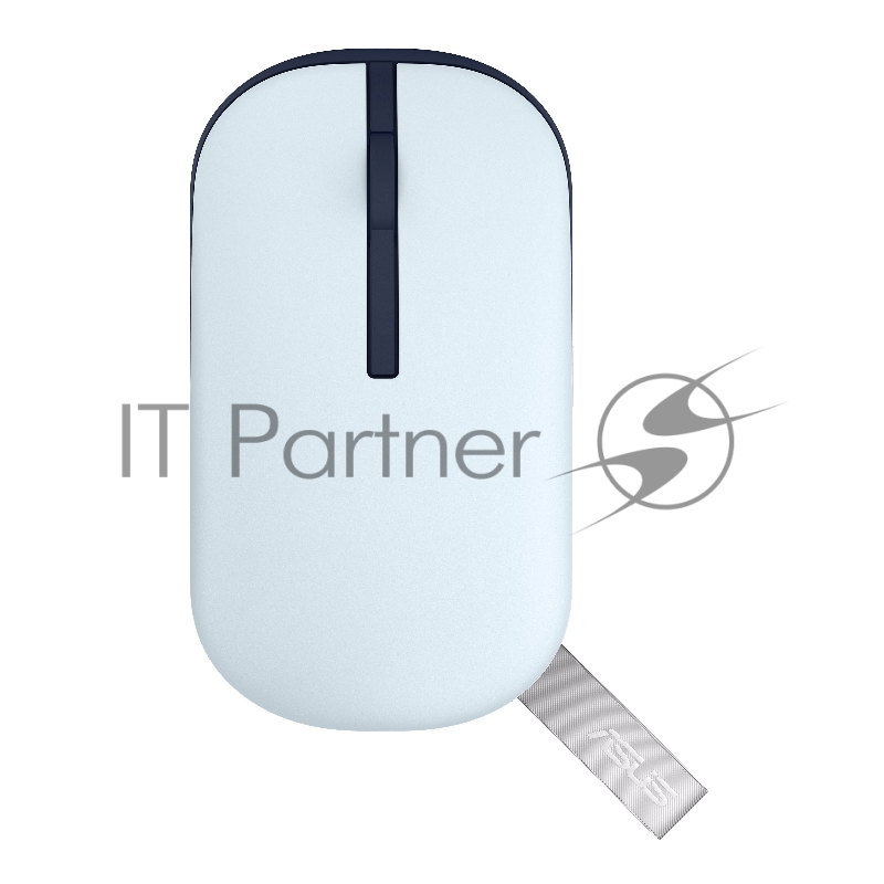 Беспроводная мышь ASUS Marshmallow MD100 синяя (2.4GHz, Bluetooth, 1600 dpi, USB, 3 кнопкиl, Optical, 1 x AA, 90XB07A0-BMU000)