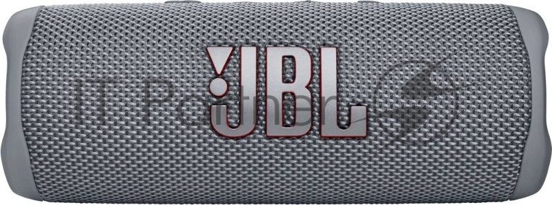 Портативная акустика JBL Flip 6 серый, Bluetooth 5.1, время воспроизведения музыки 12 ч, емкость аккумулятора 4800 mAh, время заряда аккумулятора 2,5 ч, цвет серый