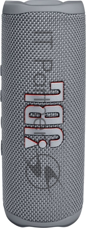 Портативная акустика JBL Flip 6 серый, Bluetooth 5.1, время воспроизведения музыки 12 ч, емкость аккумулятора 4800 mAh, время заряда аккумулятора 2,5 ч, цвет серый