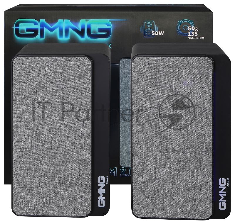 Колонки Оклик GMNG OK-603 2.0 черный 50Вт BT