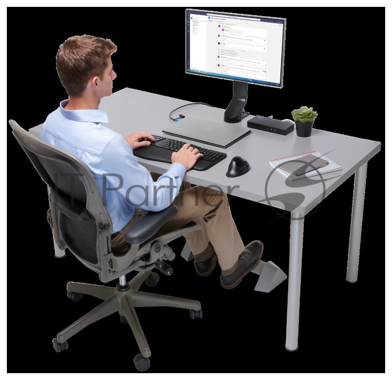 Подставка для ног Kensington Rocking Foot Rest серый/серебристый (K58303WW)