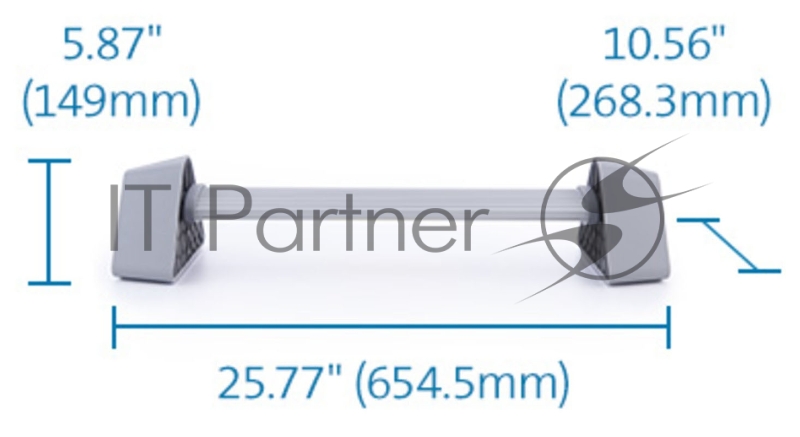 Подставка для ног Kensington Rocking Foot Rest серый/серебристый (K58303WW)