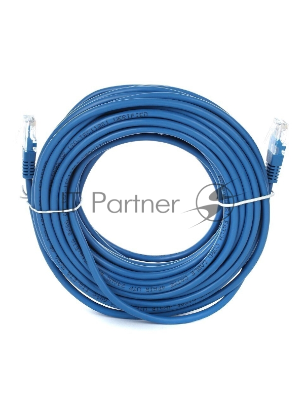 Патчкорд литой Aopen UTP кат.5е 15м синий