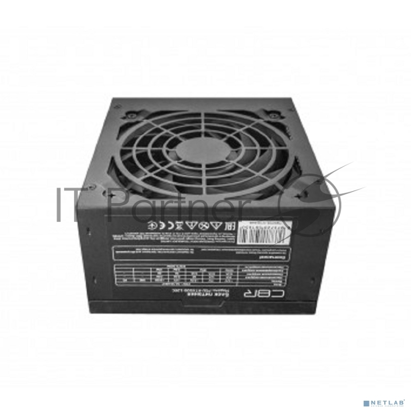 Блок питания ATX CBR PSU-ATX500-12EC, 500W, 20+4pin/1*4+4pin/1*6pin/2*IDE/ 12cm fan, black