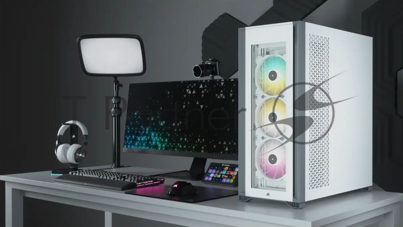 Корпус Corsair iCUE 7000X RGB CC-9011227-WW Full-Tower ATX, white, Tempered Glass (639459)