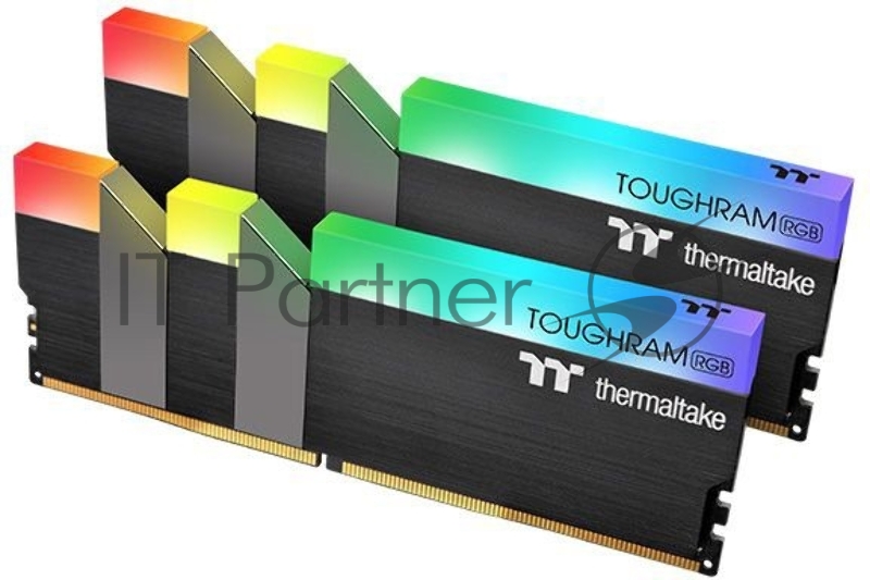Модуль памяти 64GB Thermaltake DDR4 3600 DIMM TOUGHRAM RGB Black Gaming Memory R009R432GX2-3600C18A Non-ECC, CL18, 1.35V, Heat Shield, XMP 2.0, Kit (2x32GB), RTL (526715)