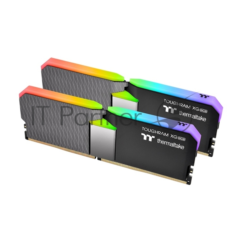 Модуль памяти 64GB Thermaltake DDR4 3600 DIMM TOUGHRAM XG RGB Black Gaming Memory R016R432GX2-3600C18A Non-ECC, CL18, 1.35V, Heat Shield, XMP 2.0, Kit (2x32GB), RTL (528849)