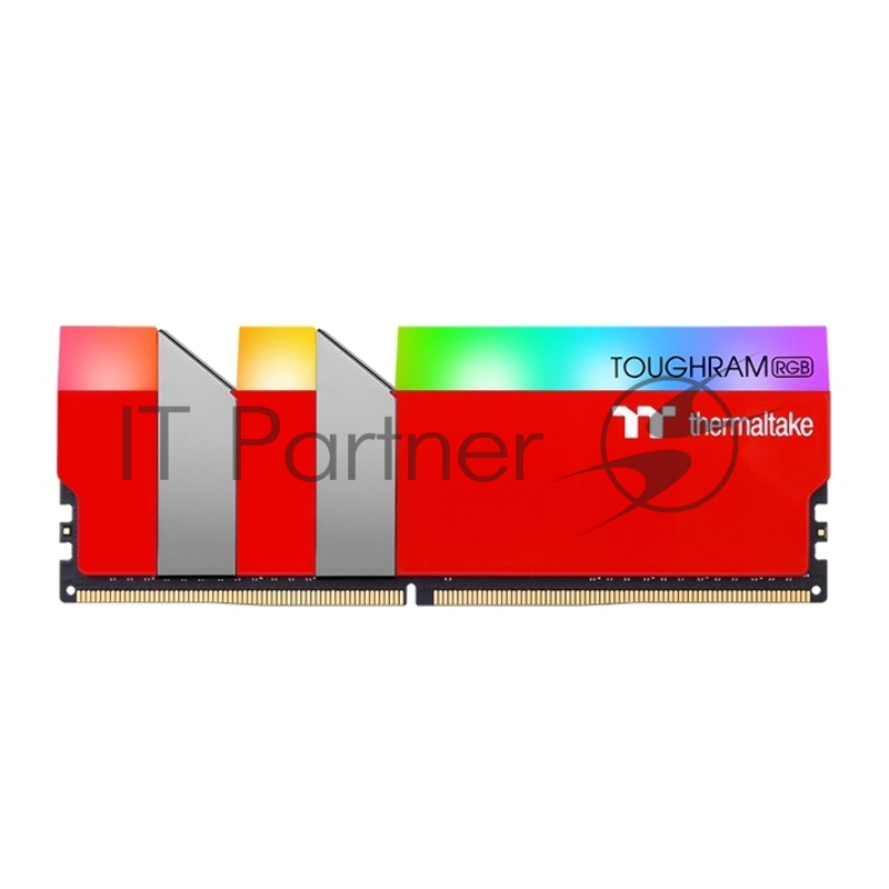Модуль памяти 16GB Thermaltake DDR4 3600 DIMM TOUGHRAM RGB Racing Red Gaming Memory RG25D408GX2-3600C18A Non-ECC, CL18, 1.35V, Heat Shield, XMP 2.0, Kit (2x8GB), RTL (528306)