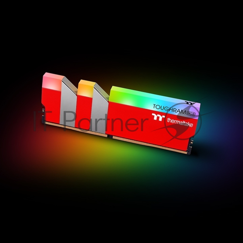Модуль памяти 16GB Thermaltake DDR4 3600 DIMM TOUGHRAM RGB Racing Red Gaming Memory RG25D408GX2-3600C18A Non-ECC, CL18, 1.35V, Heat Shield, XMP 2.0, Kit (2x8GB), RTL (528306)