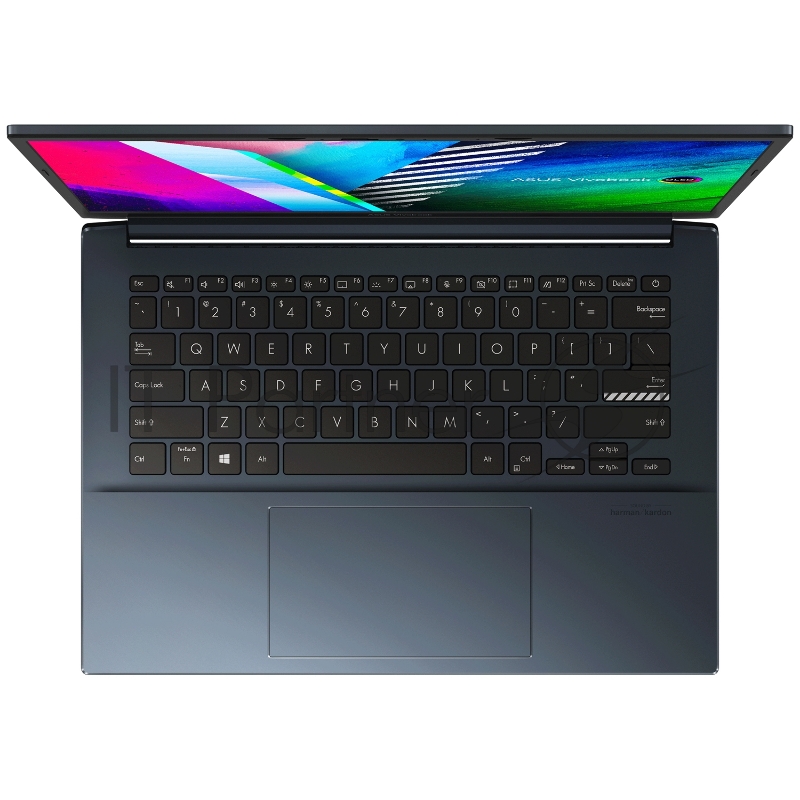 Ноутбук Asus Vivobook Pro 14 OLED K3400PH-KM108W Core i5 11300H 16Gb SSD512Gb NVIDIA GeForce GTX 1650 4Gb 14 OLED WQXGA+ (2880x1800) Windows 11 blue WiFi BT Cam