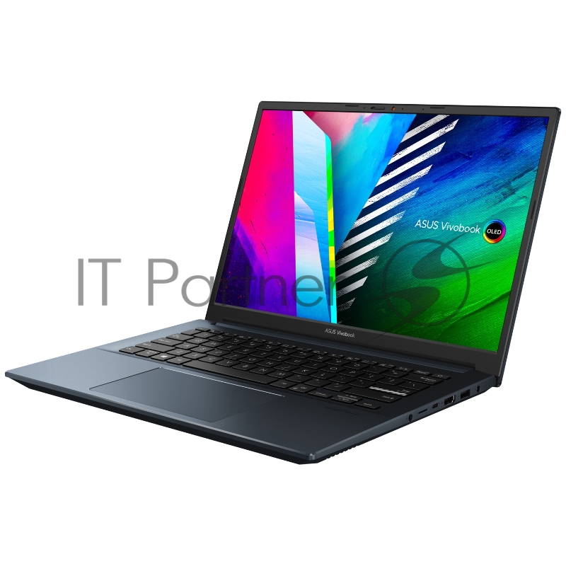 Ноутбук Asus Vivobook Pro 14 OLED K3400PH-KM108W Core i5 11300H 16Gb SSD512Gb NVIDIA GeForce GTX 1650 4Gb 14 OLED WQXGA+ (2880x1800) Windows 11 blue WiFi BT Cam
