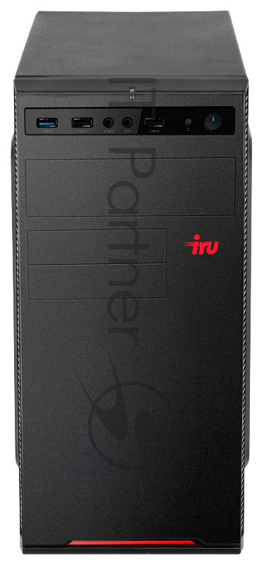 Компьютер IRU Home 310H5SE MT i3 10105 (3.7) 8Gb 1Tb 7.2k SSD240Gb UHDG 630 Windows 10 Home Single Language 64 GbitEth 400W черный