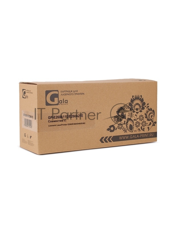 Картридж GP-E260A11E/E260A21E для принтеров Lexmark E260/E260d/E260dn/E360/E360d/E 3500 копий GalaPrint