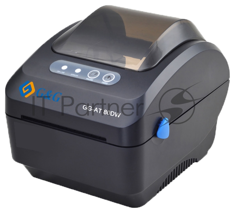 Термопринтер G&G GG-AT-80DW-U (для печ.накл.) стационарный черный