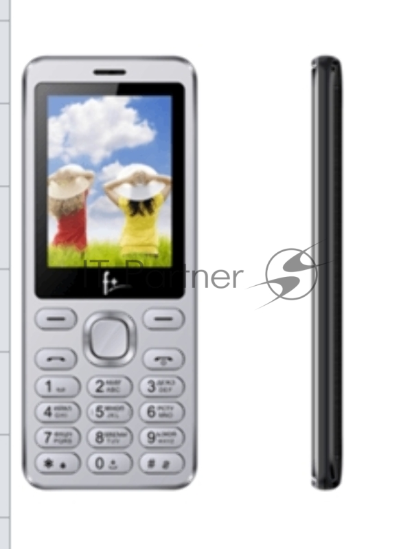 Телефон сотовый F+ S240 Dark Grey, 2.4 240х320, 32MB RAM, 32MB, up to 16GB flash, 0.08Mpix, 2 Sim, BT v2.1, Micro-USB, 1000mAh, 104g, 125 ммx53 ммx9,2 мм