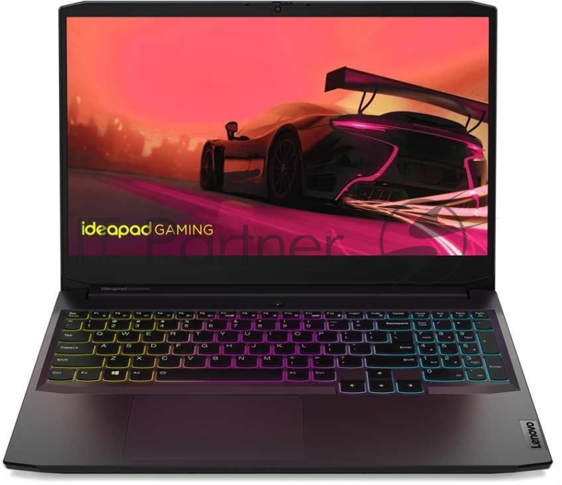 Ноутбук Lenovo Gaming3 15IHU6 15.6 FHD, Intel Core i5-11300H, 8Gb, 512Gb SSD, NVidia RTX3050 4Gb, no ODD, no OS, черный