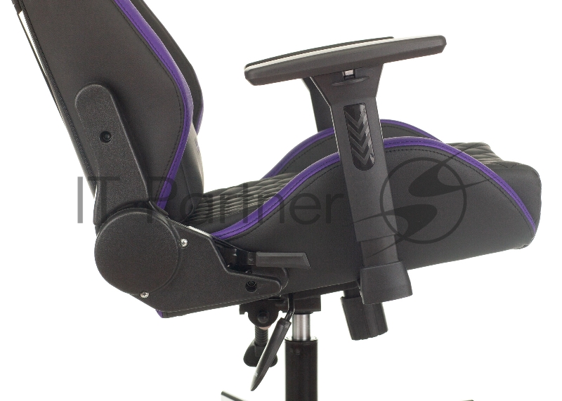 Кресло игровое Knight OUTRIDER черный/фиолетовый ромбик эко.кожа с подголов. крестовина металл