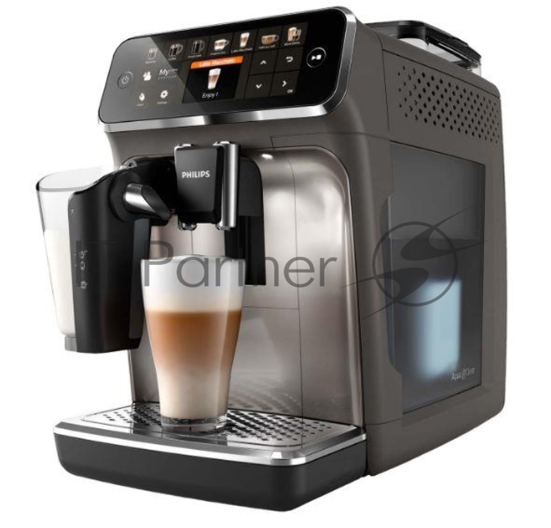 Кофемашина PHILIPS EP5444/90 5400 Series LatteGo light grey (Мощность 1500 Вт) (EP5444/90)