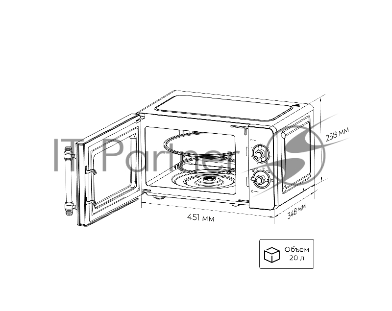 Микроволновая печь Lex FSMOM.02 BL