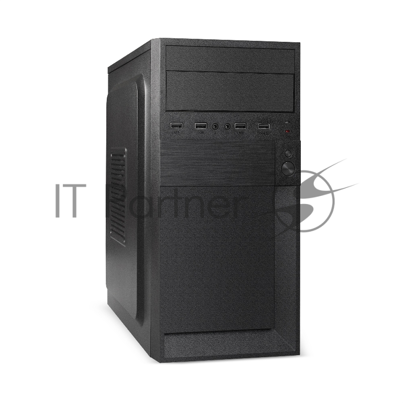 Корпус Minitower ExeGate EX291141RUS BAA-105-01AAA400 (mATX, БП AAA400 с вент. 8см, 4*USB, аудио, черный)