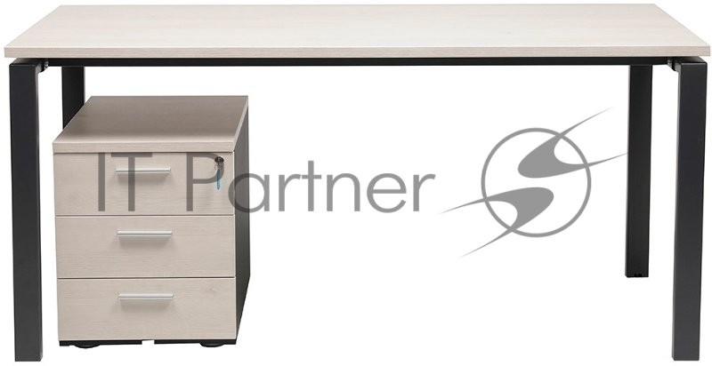 Стол Практик NT письменный прямой 1200x700x750мм вяз натуральный/антрацит (K35099213215)