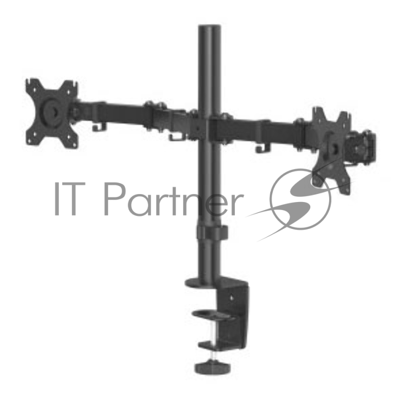 Кронштейн для мониторов Hama FM doub.arm 00118491 черный 13-32 макс.8кг настольный поворот и наклон