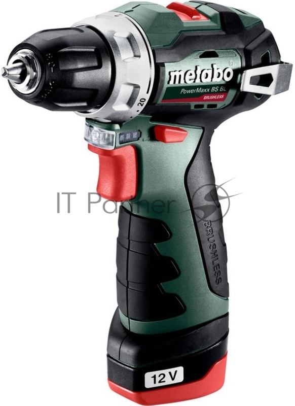 Дрель-шуруповерт Metabo PowerMaxx BS BL 12Вт аккум. (кейс в комплекте) (601721500)