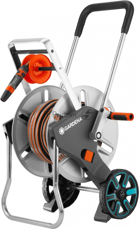 Тележка для шланга Gardena CleverRoll M серый/черный шланг в компл. 30м (18547-40.000.00)